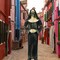 Sinister Sister Costume Stained Nun Gown Gloves Skull Cross Necklace Mask